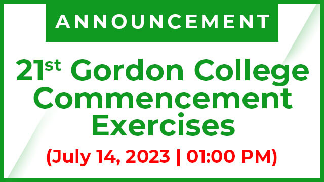 21st Gordon College Commencement Exercises