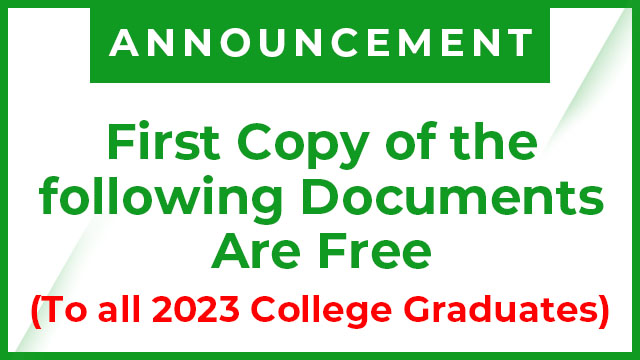 First Copy of the Following Documents Are Free