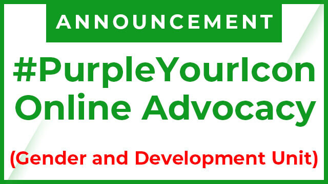 #PurpleYourIcon Online Advocacy