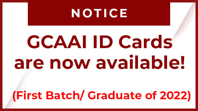 GCAAI ID Cards for Batch 1 are available!