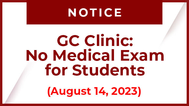No Medical Exam (August 14)