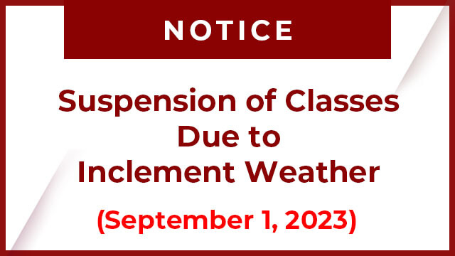 Suspension of Classes Due to Inclement Weather