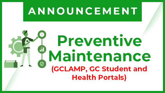 Preventive Maintenance of Gordon College Online Systems (December 21-22, 2023)