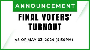 FINAL VOTERS’ TURNOUT AND VOTING RESULTS (2024 SSC ELECTION)