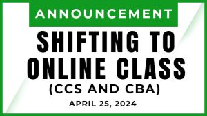 SHIFTING TO ONLINE CLASSES