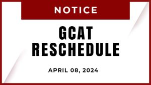 GCAT RESCHEDULE (APRIL 08, 2024