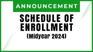 Schedule of Enrolment (Midyear 2024)