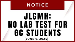 JLGMH: No Laboratory Test