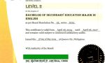 ALCU-COA Certificate Level 2 (BSED-E)