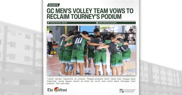 GC men’s volley team vows to reclaim tourney’s podium