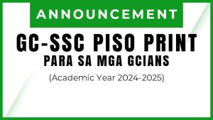 GC-SSC PISO PRINT PROJECT