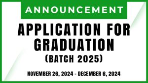 Application for Graduation (Batch 2025)