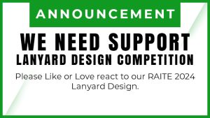 Like or Love our RAITE 2024 ID Lanyard Design