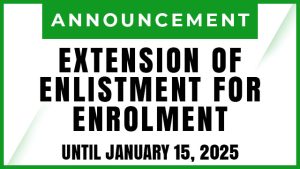 Extension of Enlistment for Enrolment