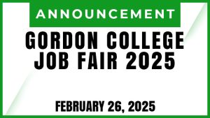 GORDON COLLEGE JOB FAIR 2025