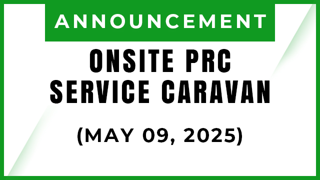 PRC ON-SITE SERVICE CARAVAN 2025