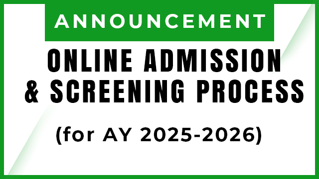 Online Admission and Screening Process (1st Semester, AY 2025-2026