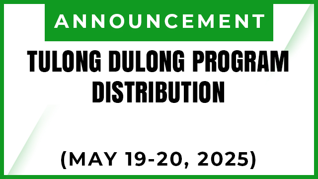 Tulong Dunong Program (TDP) Distribution
