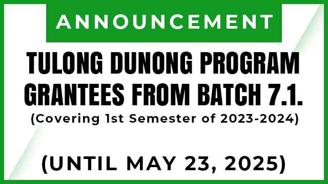 Tulong Dunong Program Grantees from Batch 7.1