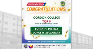 Commendation from CHED Regional Office III