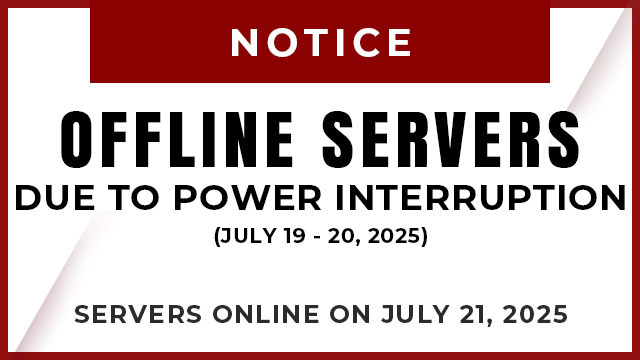 Offline Servers (July 19 to 20, 2025)