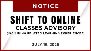 Shift to Online Classes (July 19, 2025)