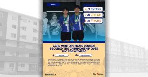 CEAS Mentors Men’s Double secured the championship over the CBA Wizards, 21-6