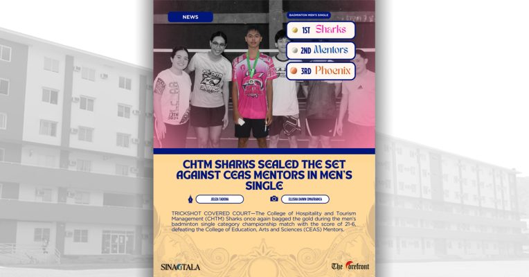 CHTM Sharks sealed the set against CEAS Mentors in Men’s Singles