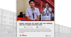 Paulino welcomes 9k studes with new building; rates GC as highly university-ready