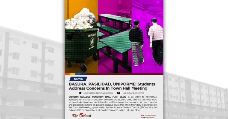 BASURA, PASILIDAD, UNIPORME: Students Address Concerns In Town Hall Meeting