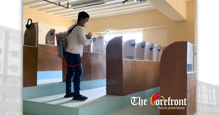 DISINFECTION OF GORDON COLLEGE MAIN AND ANNEX BUILDINGS DUE TO RISING CASES OF INFLUENZA