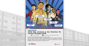 CEAS Rep crowned as the First-Ever Mr. Tourism Olongapo 2025