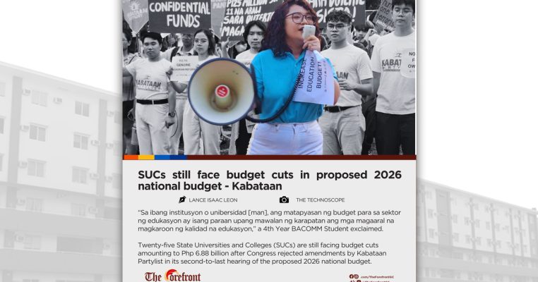 SUCs still face budget cuts in proposed 2026 national budget – Kabataan