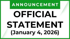 OFFICIAL STATEMENT FROM GORDON COLLEGE