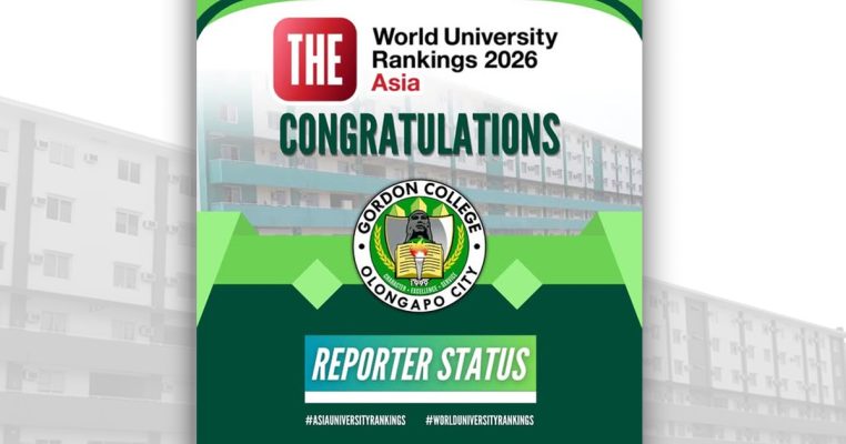 Gordon College Attains Reporter Status in THE Asia University Rankings 2026