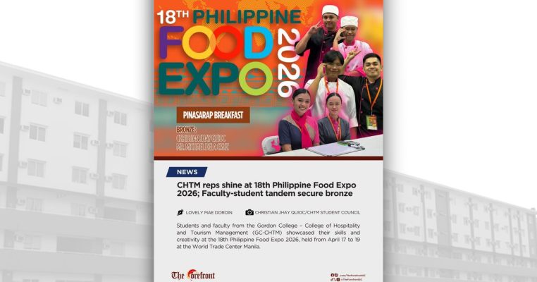 CHTM reps shine at 18th Philippine Food Expo 2026; Faculty-student tandem secure bronze