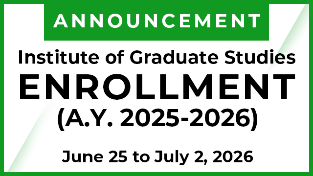 IGS Enrollment (2nd Semester A.Y. 2025-2026)