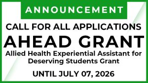 Call for Applications: AHEAD Grant