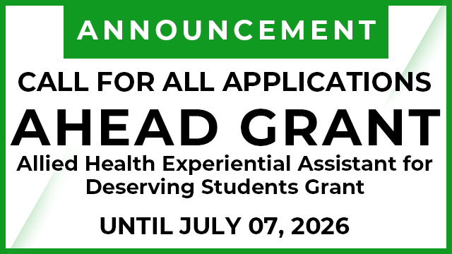 Call for Applications: AHEAD Grant