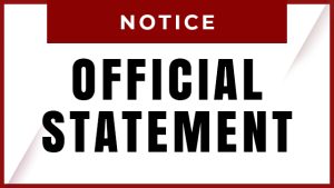 Official Statement