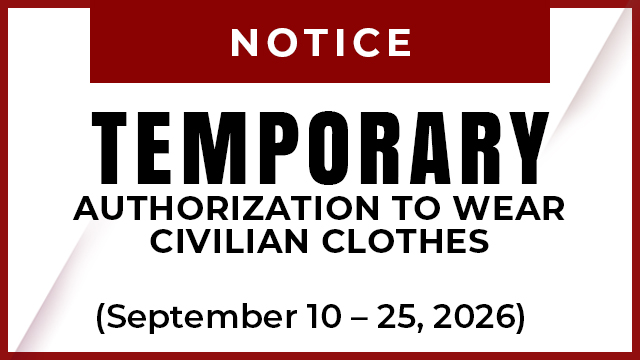 𝗧𝗘𝗠𝗣𝗢𝗥𝗔𝗥𝗬 𝗔𝗨𝗧𝗛𝗢𝗥𝗜𝗭𝗔𝗧𝗜𝗢𝗡 𝗧𝗢 𝗪𝗘𝗔𝗥 𝗖𝗜𝗩𝗜𝗟𝗜𝗔𝗡 𝗖𝗟𝗢𝗧𝗛𝗘𝗦